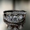 1.41ct Brilliant Diamond Wide Gold Engagement Ring - 03US11
